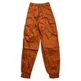 thumbnail image 4 of Womens New Slacks New Straight Leg Cargo Pants Womens Casual Capris, 4 of 5