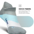 thumbnail image 6 of Feetures Elite Ultra Light Cushion Ankle Socks - Sport Sock with Targeted Compression - Gray Sky, S (1 Pair), 6 of 7