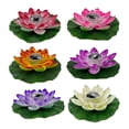 thumbnail image 3 of Solar Lily Pad Led Floating Lights Solar Garden Lights For Pool Pond Garden Water Night Light, 3 of 5
