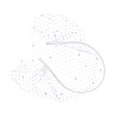thumbnail image 4 of Diadema nupcial Zulema velo de novia jaula de pájaros Blanco, 4 of 8