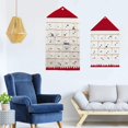thumbnail image 1 of Fiudx Calendario de Cuenta Regresiva para Navidad, 24 Bolsillos para Colgar En La Pared, Tela Resistente, Decoración Festiva para El Hogar, Fácil de Guardar, Diseño Reutilizable, Alegría Navideña, 24, 1 of 6