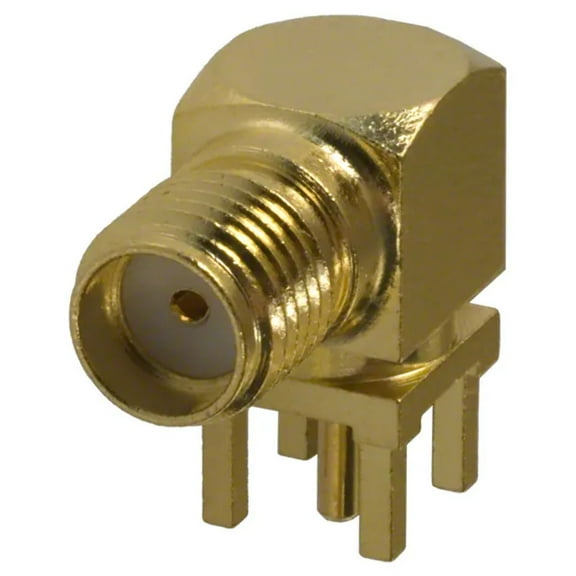 132136 SMA Connector Jack, Female Socket 50Ohm Through Hole, Right Angle Solder :Rohs