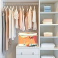 thumbnail image 4 of Yayeee Collapsible Cube Storage Bin with Lid Fabric Closet Decorative Basket with Handles, Orange Glasses, 4 of 7