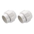 thumbnail image 1 of Uxcell 2Pcs 2" Unión Acoplamiento de Tubo (Enchufe x Enchufe) Adaptador de Unión Deslizante Schedule 40, Junta de EPDM, Blanca, 1 of 6