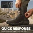 thumbnail image 7 of NORTIV 8 Men's Military Tactical Boot Lightweight Comfortable Boots for Work All Day Side Zipper Motorcycle Combat Hiking Boots 8 Inches Metrostrike, 7 of 7