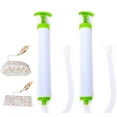 thumbnail image 1 of Kit de Sacs sous Vide, Sacs sous Vide Réutilisables pour Aliments, Pinces pour Stockage Alimentaire, Pompe à Main, Sac sous Vide, 2 Pcs, 30cm / 11.81 Po, 1 of 5