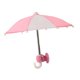 thumbnail image 4 of Paraguas para teléfono para cubrir protección solar impermeable actualización soporte con ventosa para blanco rosado, 4 of 9