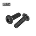 thumbnail image 3 of Uxcell M3x10mm Hex Socket Button Head Cap Bolts Screws Alloy Steel Black 100 Pack, 3 of 5