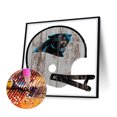 thumbnail image 1 of Cuadros Decorativos 5D bricolaje ronda completa taladro diamante pintura Carolina Panthers Home Decor (B5972) Tmvgtek embutido en tela, 1 of 8