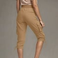 thumbnail image 6 of Xixinqiwan Women's Cargo Capri Pants Cotton Lightweight Drawstring Capris Summer Casual Athletic Hiking Cropped Pants with Pockets, 6 of 6