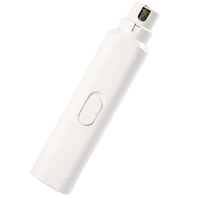 Cortauñas eléctrico silencioso para perros grandes, cuidado de uñas para mascotas, cortauñas para perros pequeños. Blanco