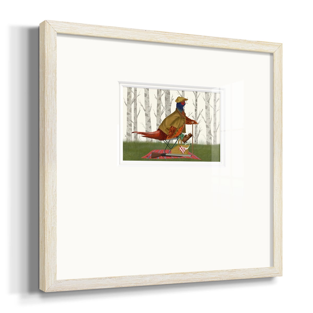 Pheasant Shooting Party 4Premium Framed Print