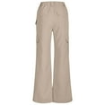 thumbnail image 4 of Women's Cargo Hiking Pants High Waisted Wide Leg Water Resistance Lightweight Stretch For Work Casual Outdoor plus Size Casual Pants for Women 4x-5x Linen Womens Casual Pants Casual Pant Suits for, 4 of 4