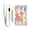 Watercolor Jellyfish, variant on JIALIOU Nylon Trifold Card Wallet with ID Window Zipper Pocket for Men Women Teen Dragonflies and Leaf