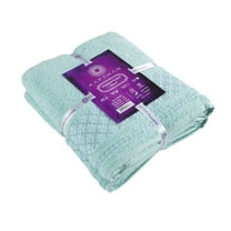 Plaid Bath Towel, Cotton Turkish Towels - Set of 4