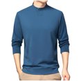 thumbnail image 2 of pstuiky camisas de manga larga para hombre, Pijama deportivo para hombre, para estar en casa, color liso, camiseta deportiva top de hombre l, 2 of 5