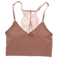 thumbnail image 4 of Marilyn Monroe Women's Lace Racerback Bralette 2 Pack - Dusty Rose & Nude - X-Large, 4 of 7