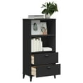 thumbnail image 2 of vidaXL Bookcase VIKEN Black 60x35x123 cm Engineered Wood, 2 of 5