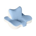thumbnail image 4 of Almohada para el cuello, almohada para cama, cómoda, espuma viscoelástica, suave, versátil, ergonómica, cervical Azul Beige, 4 of 9