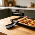 thumbnail image 5 of Silicone Spatula Kitchen Turner, Multicolor Silica Gel Head With Wooden Handle, Heat Resistant Nonstick Cooking and Baking Utensil for Flipping, Scraping and Mixing, 5 of 5