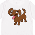 thumbnail image 4 of Inktastic Happy Long-Haired Dachshund Boys or Girls Long Sleeve Toddler T-Shirt, 4 of 5