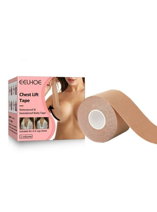 Breast Tape, Bra, Adhesive Bra, Waterproof Breast Lift Support, Ultra Thin  Soft Chest Lift Tape for Women 2in X 16.4ft