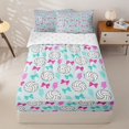 thumbnail image 3 of Homewish Teens Sport Volleyball Zipper Full Size Comforter Sets with Fitted Sheet and 2 Pillowcases,Colorful Ribbon Bowknot Zipper Bedding Set for Boys Girls,4pcs, 3 of 6