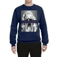 thumbnail image 2 of Wild Bobby, Marilyn Savage Bandana, Streetwear, Unisex Crewneck Graphic Sweatshirt, Navy, X-Large, 2 of 4