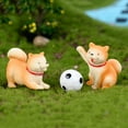 thumbnail image 7 of Ludlz Lovely Resin Dog Landscape Miniature DIY Doll Model Statue Home Garden Decor, 7 of 7