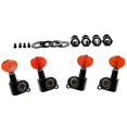 thumbnail image 1 of Ellipse Head Guitar Tuning Pegs In Orange With Bushings Screws Compatible For Ukulele And Bass Upgrades, 1 of 5