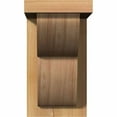 thumbnail image 2 of 5 1/2"W x 10"D x 10"H Crestline Smooth Corbel w/Backplate, Western Red Cedar, 2 of 9