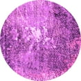 thumbnail image 1 of Ahgly Company Indoor Round Oriental Pink Industrial Area Rugs, 6' Round, 1 of 4