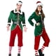 thumbnail image 2 of Disfraz de elfo navideño para niña, disfraz de Papá Noel verde para pareja, disfraz de Papá Noel para Navidad, vestido de fantasía para Año Nuevo, 2 of 5