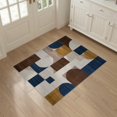 thumbnail image 3 of ODIKA Round Dining Abstract Interlocking Shapes Contemporary Circle Non-Slip Chair-Friendly for Home Office, Hallway, Laundry Room, 3 of 7