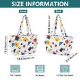 thumbnail image 4 of FORMRS Tote Bag for Women Quilted Large Capacity Travel Work Carry On Shoulder Handbag, Black Simple Shapes, 4 of 7