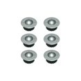 thumbnail image 1 of Ensemble de 6 Projecteurs Solaires à LED Encastrés dans le Sol - Rond - Diamètre: 85 mm - Résistant à l'Extérieur - Façade en Acier Inoxydable - 6 Lampes Solaires, 1 of 5