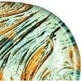thumbnail image 5 of Red Pomegranate 1062-6 Ballad Triangle Plate, Turquoise & Brown - Set of 2, 5 of 5