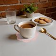 thumbnail image 5 of Unique Bargains 1 Pc Mesh Embroidery Drink Coaster Pink, 5 of 5