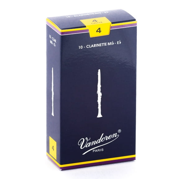 Vandoren Eb Clarinet Traditional Reeds Strength #4; Box of 10