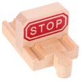 thumbnail image 2 of 2Pcs Wooden Train Stop Track Toy Train Scene Track Prop Railway Train Track Piece, 2 of 6