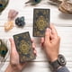 thumbnail image 5 of Baraja de cartas de tarot de PVC resistente al desgaste a prueba de agua para amigo aficionado (negro), 5 of 5