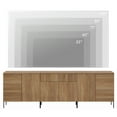 thumbnail image 4 of 94.5" Reeded Accent Cabinet Set with Doors and Drawers, Modern Credenza Storage Cabinet with Adjustable Shelves for Living Room, Kitchen, Dining Room, Hallway, 4 of 8