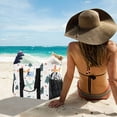 thumbnail image 6 of Large Hand-Held Storage Bag Kitchen Reusable Grocery Bags， Travel Tote Bags， Waterproof Tote，Laundry Bag，Beach Bag， Pool Bag Christmas Cute Plane, 6 of 8