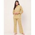 thumbnail image 3 of Moomaya Sleepwear, Printed Night Suit For Women, Rayon Loungewear Tunic With Pajamas, 3 of 9