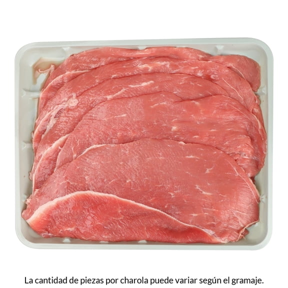 Milanesa de bola de res por kg  peso aprox por charola 700 a 800 g