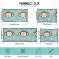 thumbnail image 2 of Plush Pillow Cases Standard Size Ultra Soft Warm Pillowcases with Zipper Hello Monkey Face 20"x26", 2 of 9