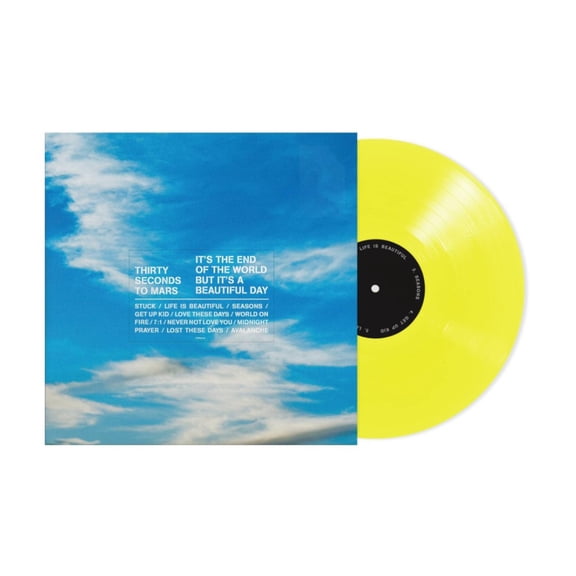 Thirty Seconds To Mars - It's The End Of The World But It's A Beautiful Day Exclusive Limited Neon Yellow Color Vinyl LP