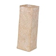 thumbnail image 3 of Cesta de flores de ratán, jarrón, plantas, maceta, jarrón de paja, exhibición, planta tejida a mano Limpiar blanco, 3 of 9