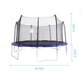 thumbnail image 4 of Skywalker Trampolines 15ft Round Trampoline with Safety Enclosure Net - Blue Outdoor Trampoline for Kids & Adults, Heavy-Duty Rust-Resistant Frame, 4 of 7