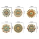 thumbnail image 4 of Llavero Con DIY diamante Forma Especial Doble Cara 6 Uds Mandala Con Textura Metal Hugtrwg, 4 of 9